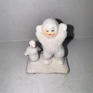 Department 56 Snowbabies Trinket Box Lid White